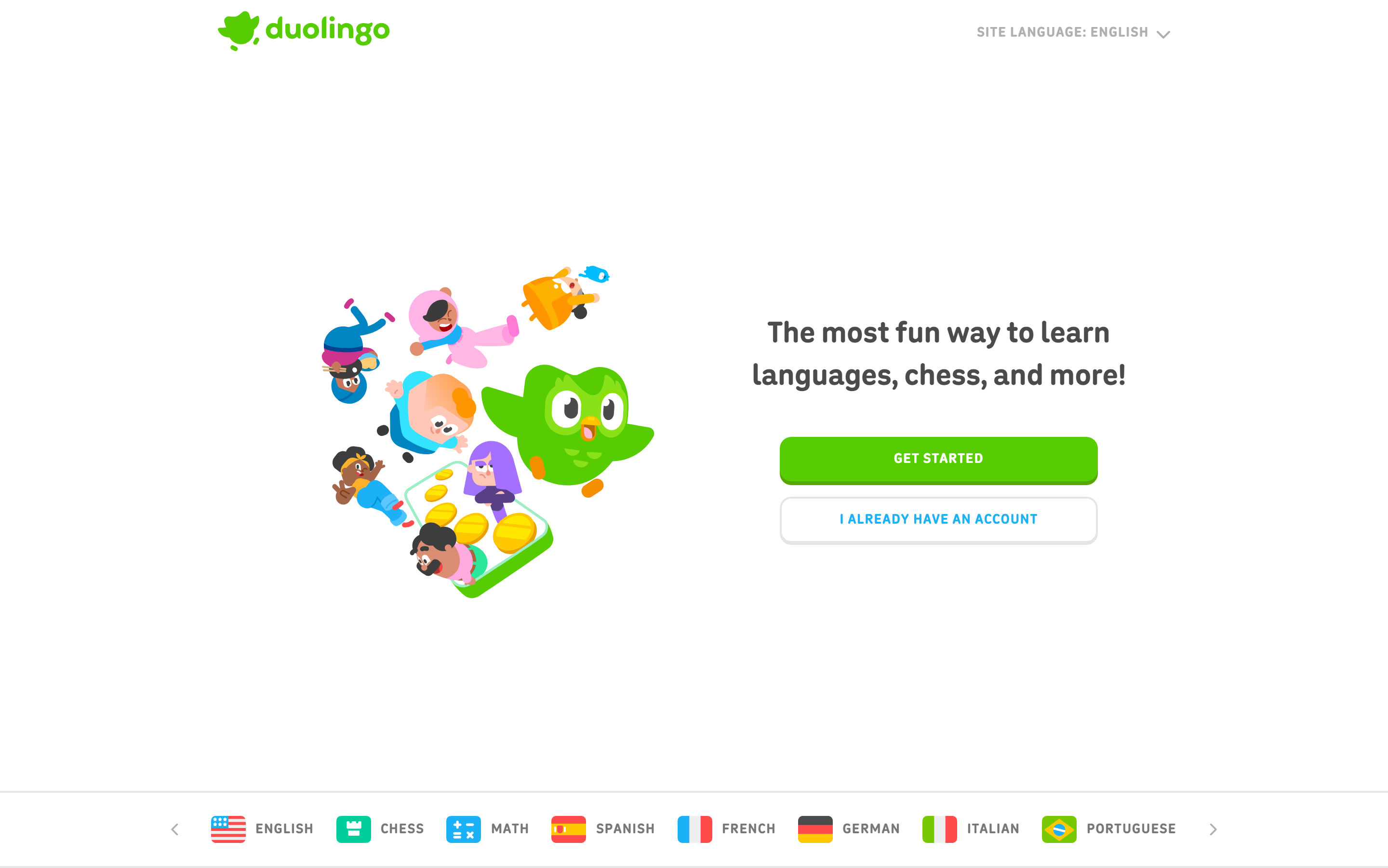 Trang chủ Duolingo